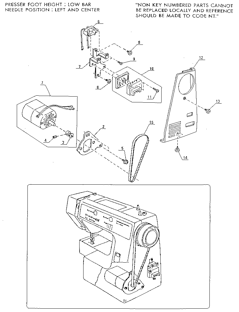 Kenmore 3851278191 motor assembly diagram