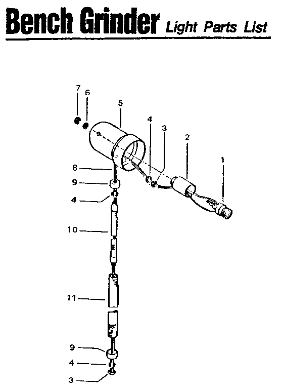 Craftsman 319190450 light diagram