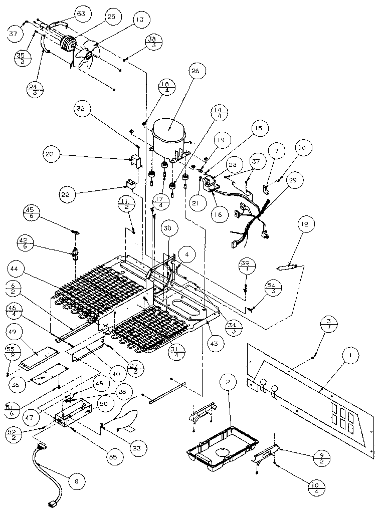 Amana 36795-P1152603W machine compartment diagram