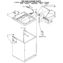 Kenmore 11082980730 top and cabinet diagram