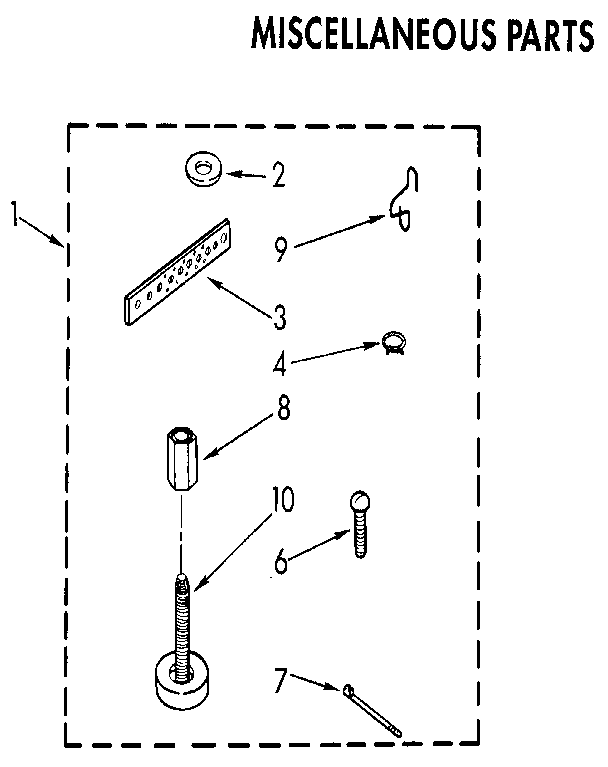 Kenmore 11082980330 miscellaneous diagram