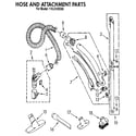 Kenmore 1162145590 hose and attachment diagram