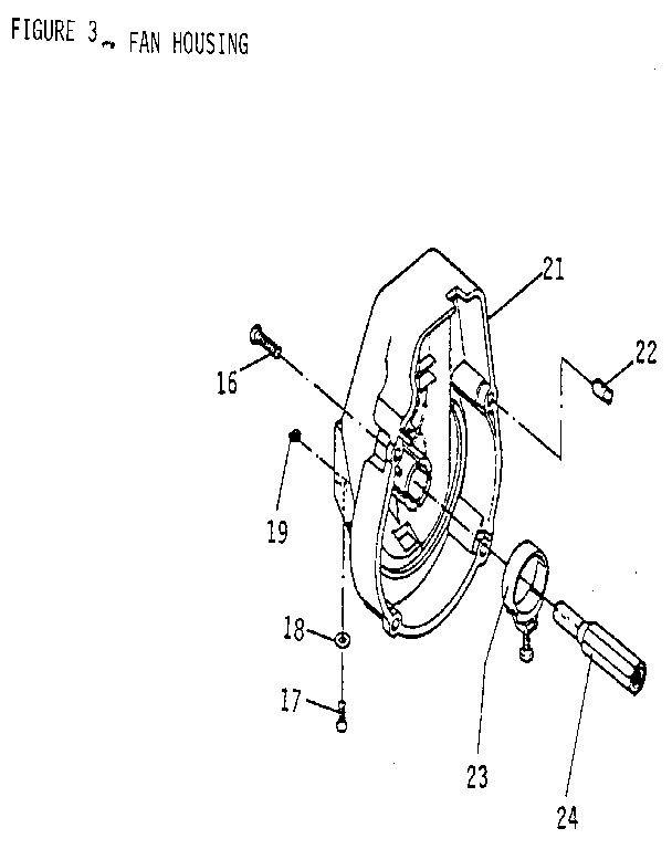 Tanaka BUMBLE BEE figure 3 - fan housing diagram