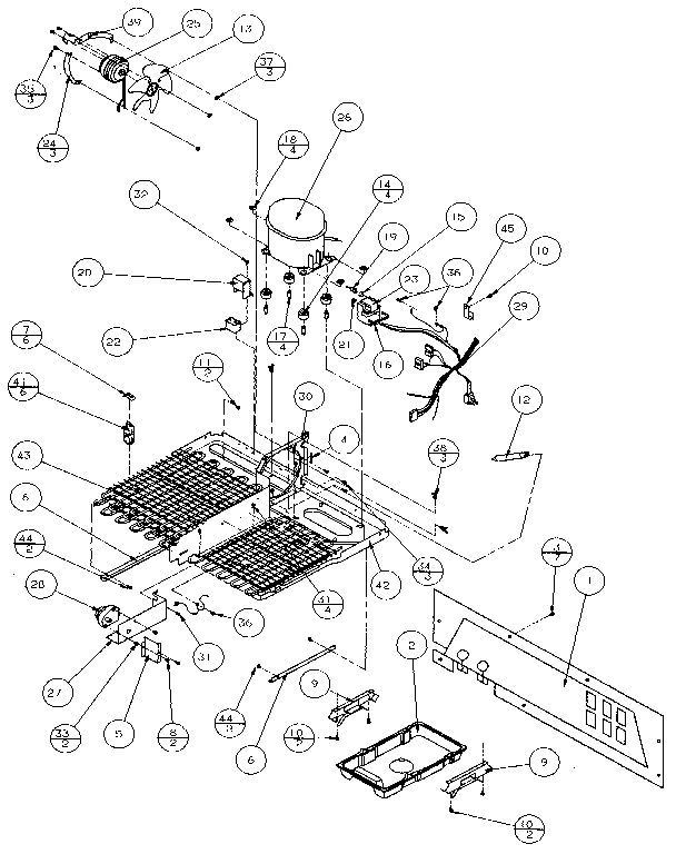 Amana 36048-P1122102W machine compartment diagram