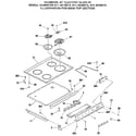 Kenmore 9114628813 main top section diagram