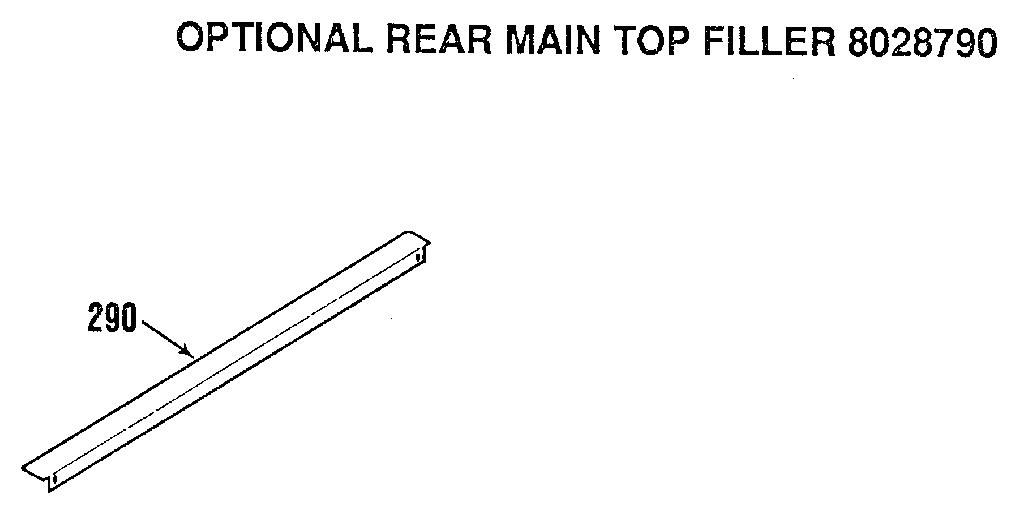 Kenmore 9114638813 optional rear main top filler 8028790 diagram
