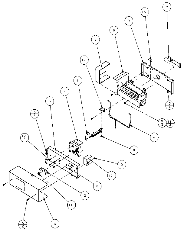 Amana 36541-P1121702W ice maker diagram