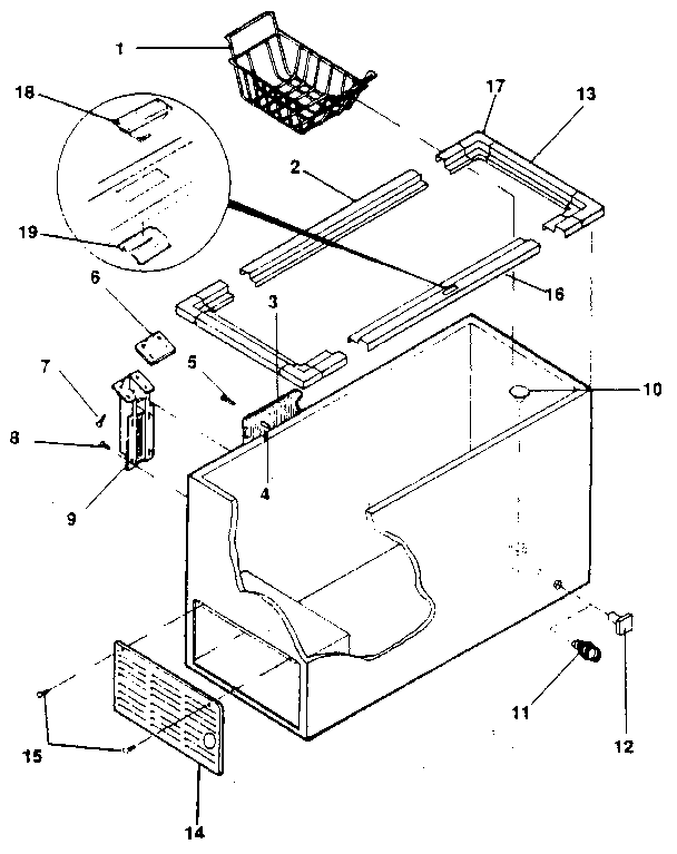 Kenmore 2539103381 cabinet diagram
