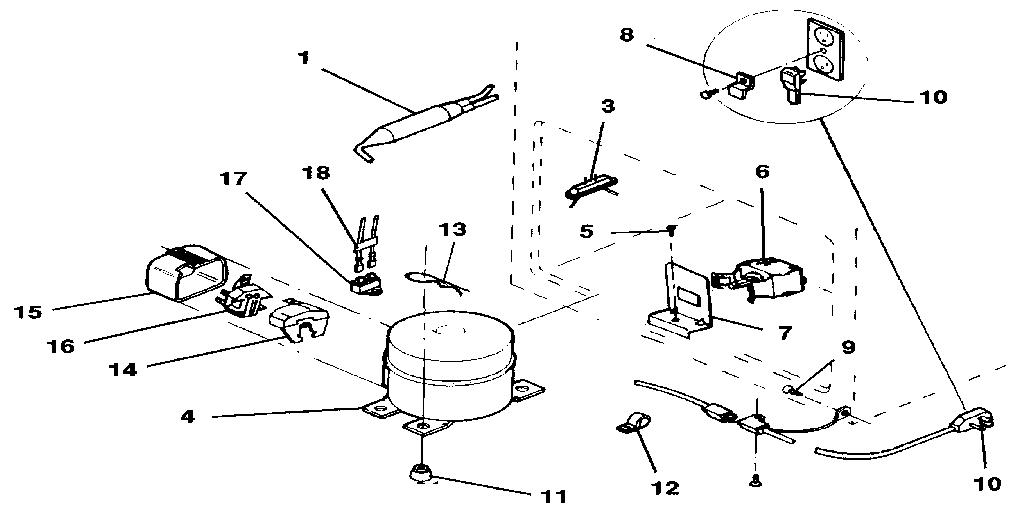 Kenmore 2539115010 unit diagram