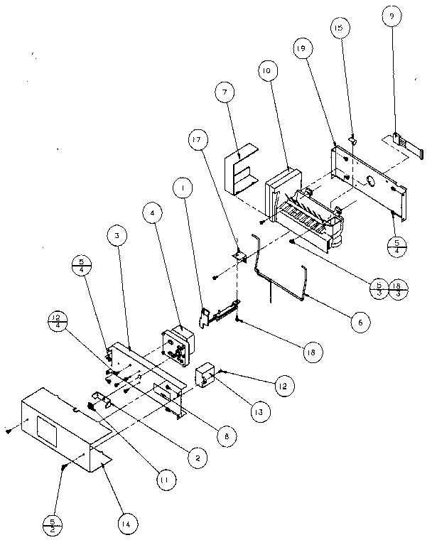 Amana 36548-P1121703W ice maker diagram