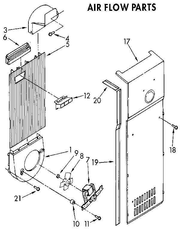 KitchenAid KSRS22QXAL00 air flow diagram