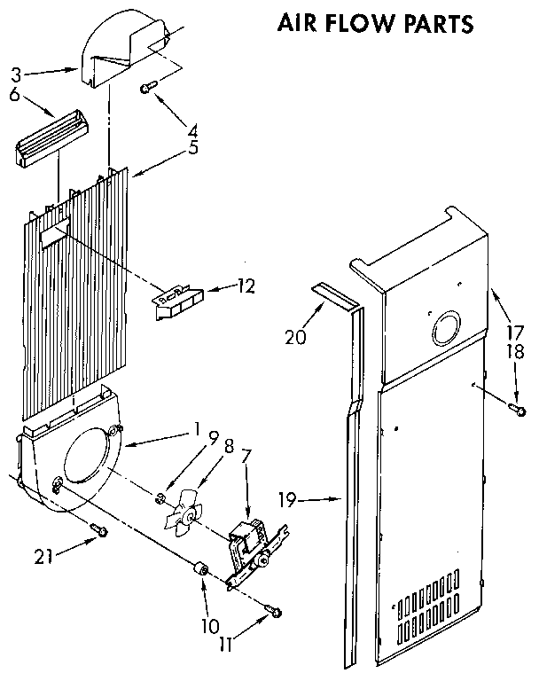 KitchenAid KSRS25QXAL00 air flow diagram