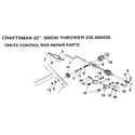 Craftsman 536886530 chute control rod diagram