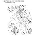 Craftsman 536884232 auger housing diagram