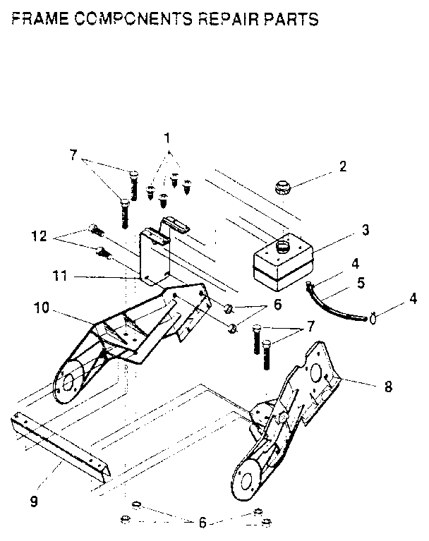 Craftsman 536884331 frame components diagram