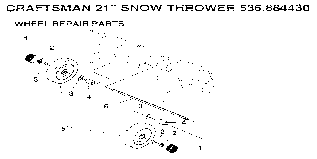 Craftsman 536884430 wheel diagram