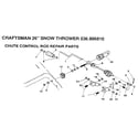Craftsman 536886810 chute control rod diagram