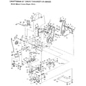 Craftsman 536884820 motor mount frame diagram