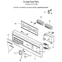 Kenmore 5871574590 console panel diagram