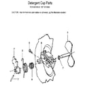 Kenmore 5871574590 detergent cup diagram