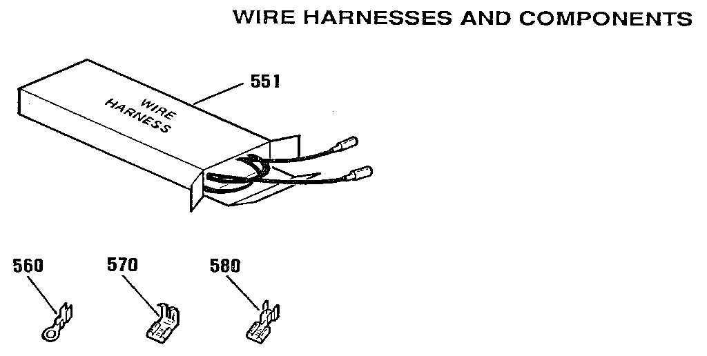 Kenmore 9119349182 wire harnesses and components diagram