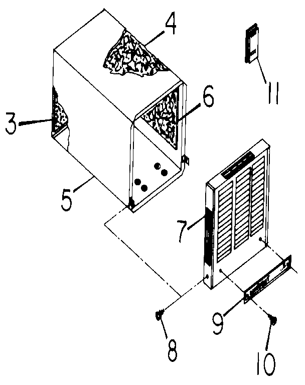 Suburban DNV-25GS cabinet assembly diagram