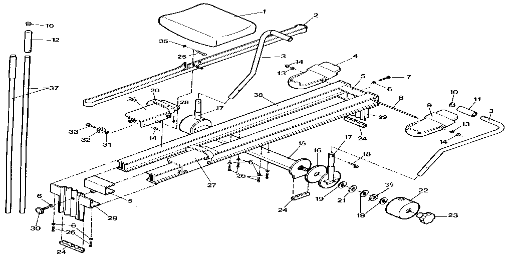 Weslo WL610300 unit parts diagram