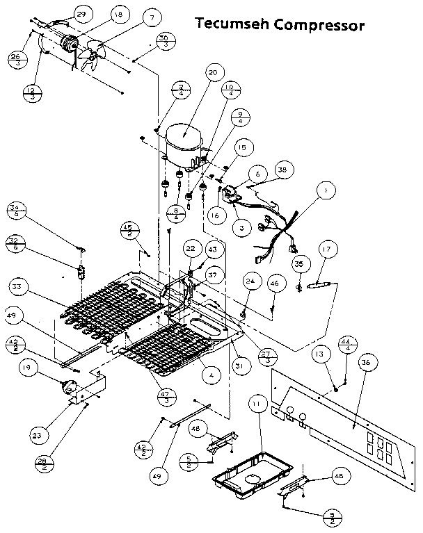 Amana 85171-P1117102W unit parts diagram
