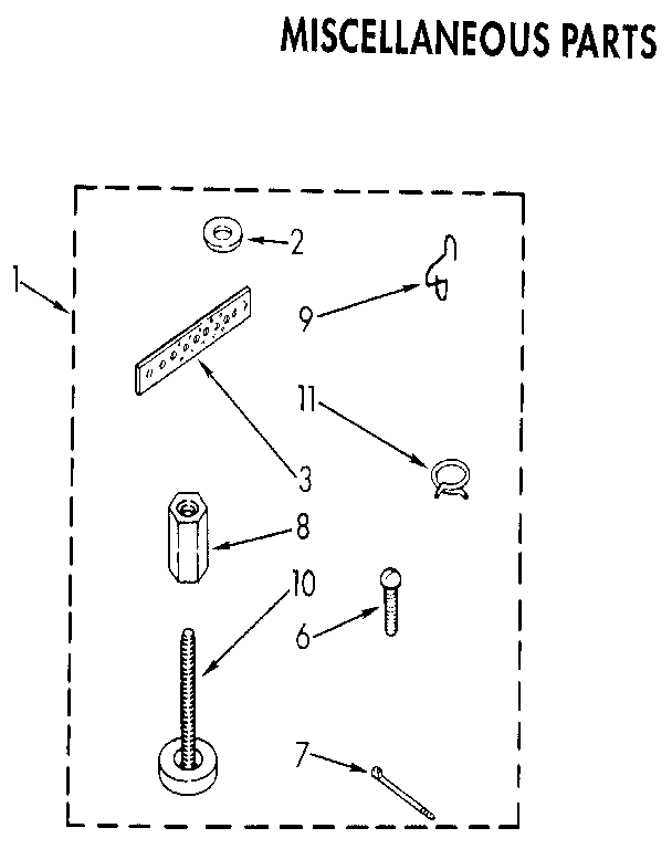 Kenmore 11082427340 miscellaneous diagram