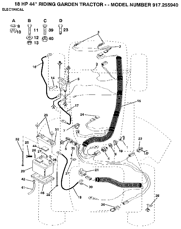 Craftsman 917255940 electrical diagram