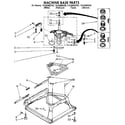 Kenmore 11082983130 machine base parts diagram