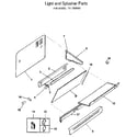 Kenmore 6287839093 light and splasher diagram