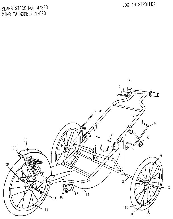 Ming Ta 13020 unit parts diagram