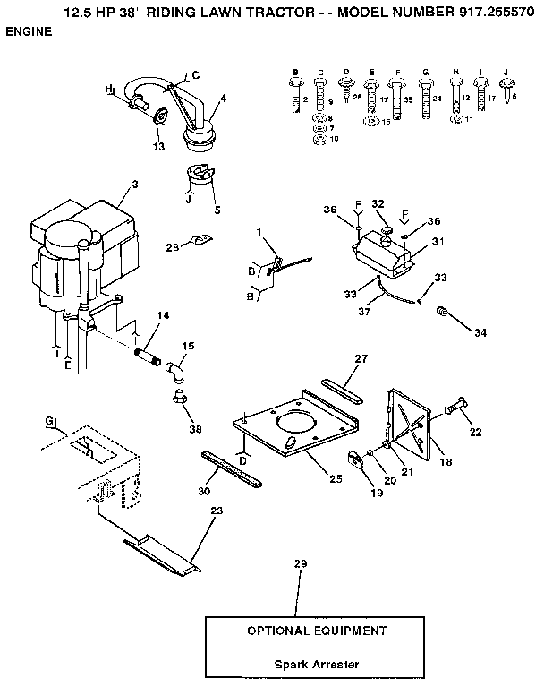 Craftsman 917255570 engine diagram
