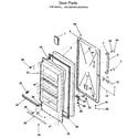 Kenmore 2539209382 door diagram