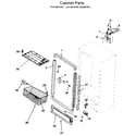 Kenmore 2539209382 cabinet diagram