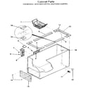 Kenmore 2538193614 cabinet diagram