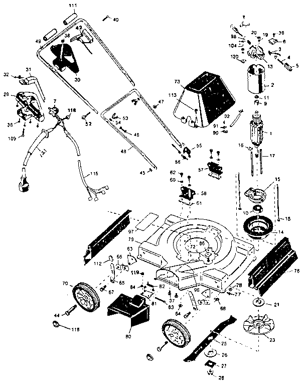 Black & Decker 8119 replacement parts diagram