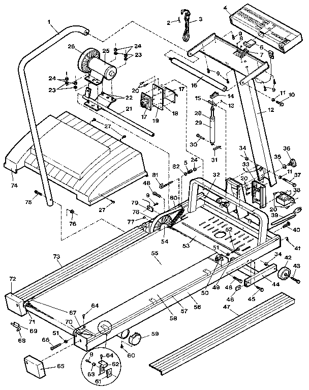 Proform PF626010 unit parts diagram