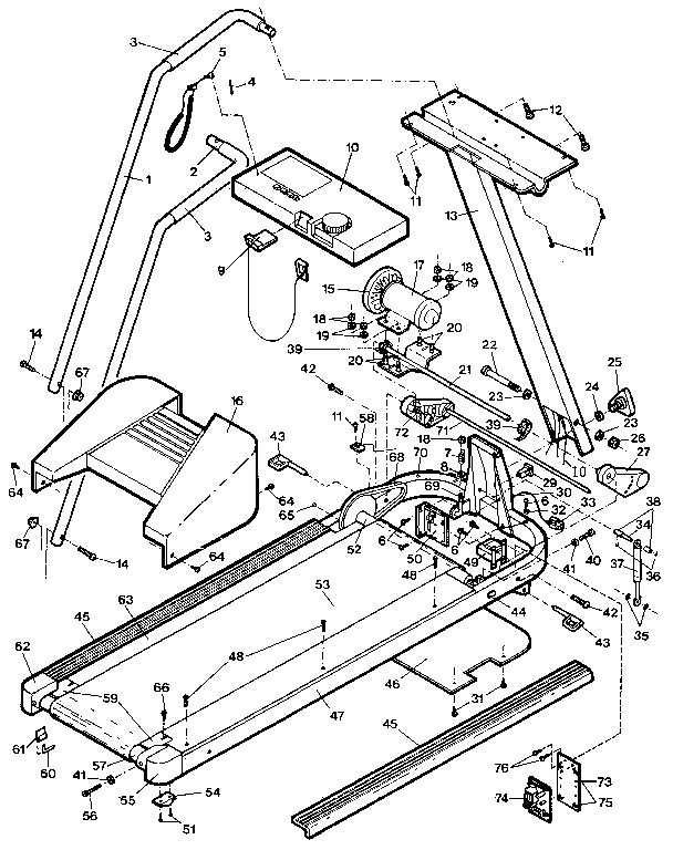 Proform PF622010 unit parts diagram