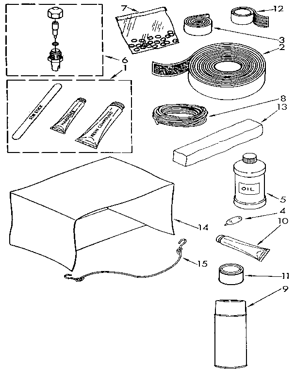 Kenmore 1068790512 optional (not included) diagram