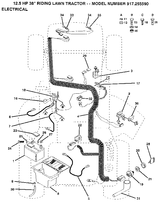 Craftsman 917255590 electrical diagram