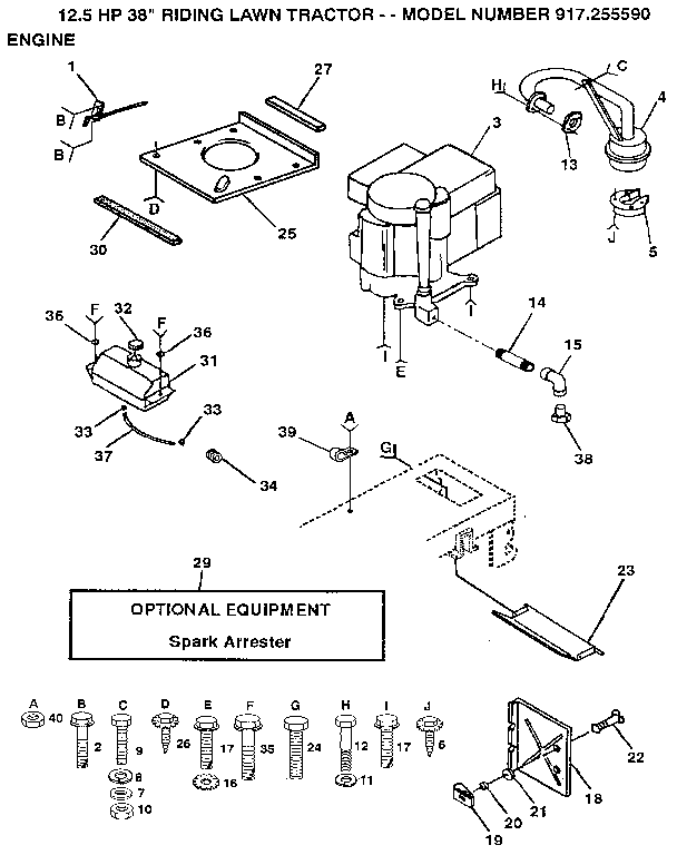 Craftsman 917255590 engine diagram
