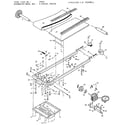 Roadmaster R9562SR frame and walking belt assembly diagram