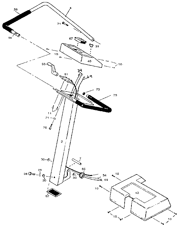 Roadmaster R9562SR console assembly diagram