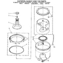 Kenmore 11081863130 agitator, basket and tub diagram