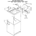 Kenmore 11081878820 top and cabinet diagram