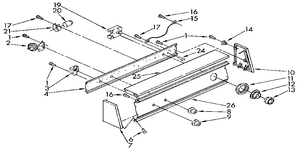 Kenmore 11081862320 console diagram