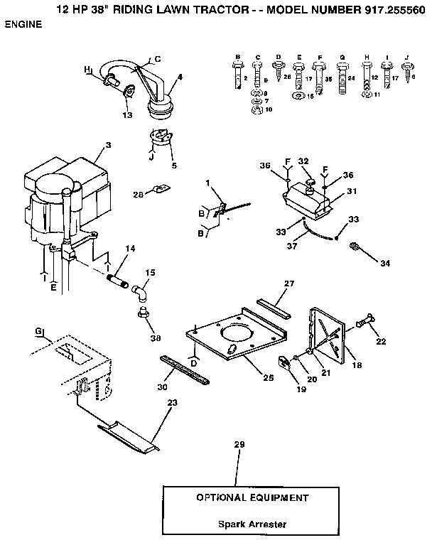 Craftsman 917255560 engine diagram