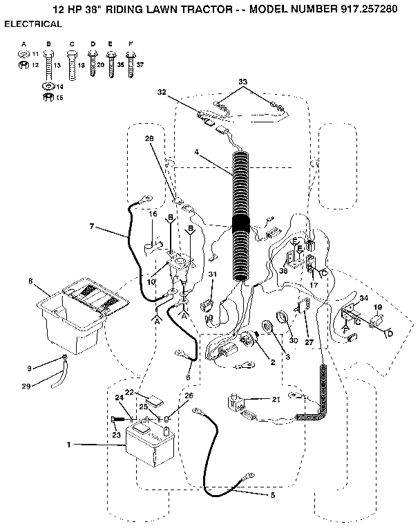 Craftsman 917257280 electrical diagram